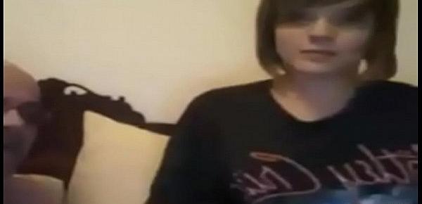  Amateur Teen Fucks Her Dad Friend on Webcam